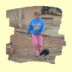 Leslie dog walking